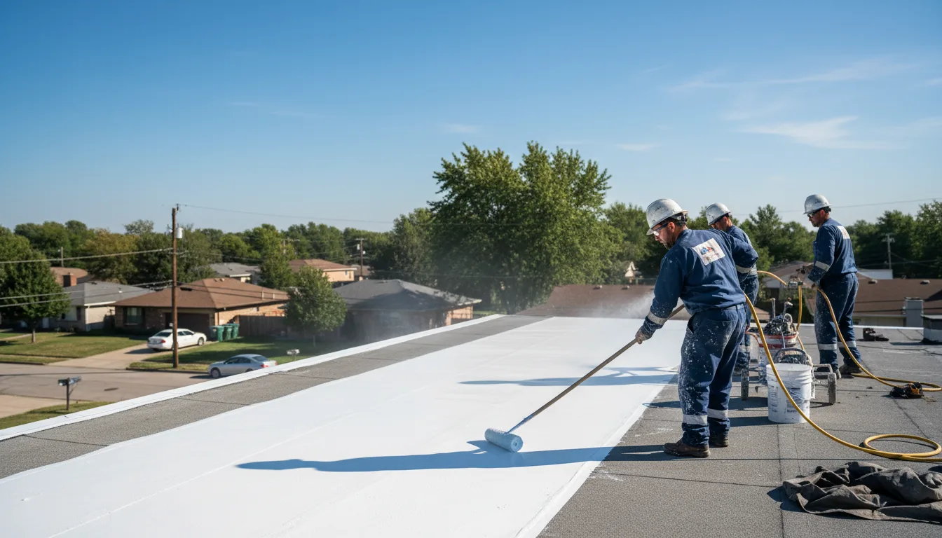 Commercial roof coating in Orland, IN near me